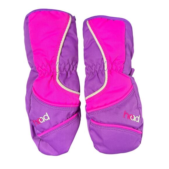 Head Purple with Pink Dupont Sonora Kids Snow Mittens Size Small - Picture 1 of 6